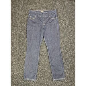 Lee Women's Sculpting Slim Fit Slim Leg Pull On Jean Mid Rise Dark Blue 36x32